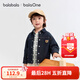 巴拉巴拉balaOne寶寶牛仔外套可愛(ài)小熊男童秋裝上衣百搭 牛仔深藍88301 100