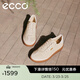 愛(ài)步（ECCO）板鞋女 26年新款春季時(shí)尚百搭牛皮輕盈德訓休閑鞋 柔酷11號235803 石灰色/亮白色23580361598 37 （尺碼偏大，建議拍小一碼）
