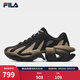 斐樂(lè )（FILA）官方V頭鞋男鞋FILA VETTA X老爹鞋2026春季新款休閑鞋運動(dòng)鞋 魚(yú)子灰/拿鐵棕-CL 41