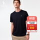 哈吉斯（HAZZYS）男裝 夏季簡(jiǎn)約男上衣純棉圓領(lǐng)短袖T恤男ASTZE0CBX69 深藏青色DN XL （180/100A 50）