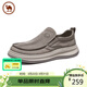 駱駝牌 軟底布鞋懶人套腳爸爸鞋一腳蹬男士休閑鞋 P16S046004 淺灰 42