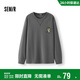 森馬（Semir）長(cháng)袖T恤男秋冬涂鴉印花情侶裝肌理感內搭2025打底衫109725101202