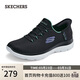 斯凱奇（Skechers）閃穿鞋女鞋夏季懶人一腳蹬健步鞋舒適軟底透氣運動(dòng)跑步鞋150123