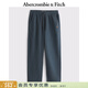 Abercrombie & Fitch經(jīng)典小麋鹿圖案美式抓絨直筒運動(dòng)衛褲長(cháng)褲25秋冬男裝134-5142 海軍藍 XL (180/98A) 偏大偏長(cháng)，建議小一碼
