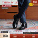 THOM WILLS【明星同款】?jì)仍龈咂ば型ㄇ诎俅钌虅?wù)正裝牛津鞋男士新郎結婚鞋 黑色小牛B771-1 40 /7碼