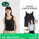 松山棉店羅紋打底背心女U領(lǐng)可家居外穿寬松背心無(wú)罩杯-黑色L/165