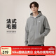 耐克男子夾克AS M NK CLUB FT FZ HOODIE運動(dòng)服 FN3885-063灰L