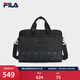 FILA 斐樂(lè )官方男包提包冬季新款時(shí)尚休閑單肩包手提包公文包 正黑色-BK XS