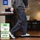 唐獅（TonLion）2025秋冬男尼龍工裝防水拉鏈寬松直筒休閑長(cháng)褲