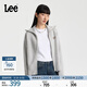 Lee舒適版高領(lǐng)拉鏈雙色混色效果女長(cháng)袖毛衣開(kāi)衫休閑LWT010878209 灰色 M