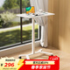 SOFS移動(dòng)升降桌小型站立式工作臺組合高腳辦公學(xué)習寫(xiě)字書(shū)桌床邊電腦桌 【基礎款】氣動(dòng)升降站立桌 白色