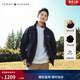 Tommy Hilfiger【戶(hù)外防水】秋冬男裝潮流可收納帽立領(lǐng)風(fēng)衣款運動(dòng)夾克外套 【風(fēng)衣款軟殼夾克】經(jīng)典黑BDS S （推薦：120-135斤）