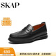圣伽步（SKAP）皮鞋男士商務(wù)休閑一腳蹬軟底樂(lè )福鞋
