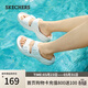 斯凱奇（Skechers）拖鞋女士春季一腳蹬涼鞋厚底增高外穿運動(dòng)休閑鞋沙灘鞋111246