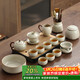 尚言坊汝窯茶具整套帶茶盤(pán)高檔家用辦公陶瓷功夫茶泡茶茶杯茶壺器具套裝