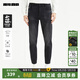 利郎空瓤牛仔褲男九分褲2025秋季新品四面彈力褲子低腰修身小腳褲419 牛仔黑（24QNZ10601） 36 (180/92A)