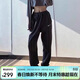 耐克（NIKE）女運動(dòng)褲 春秋針織束腳休閑褲 舒適休閑 FN2435-010 黑 L