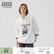 Teenie Weenie小熊女裝秋季長(cháng)款連帽套頭衛衣簡(jiǎn)約休閑通勤時(shí)髦上衣 白色 M (165)