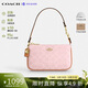 蔻馳（COACH）【品牌直供】女包NOLITA 19號麻將包腋下包塵粉色CDW31禮物送女友