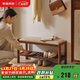 家逸實(shí)木換鞋凳鞋柜一體入戶(hù)門(mén)口穿鞋凳家用鞋架可坐沙發(fā)凳子80cm