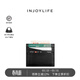 INJOYLIFE真皮小錢(qián)包超薄 簡(jiǎn)約男女商務(wù)皮夾 個(gè)性時(shí)尚迷你卡包 黑色