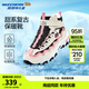 Skechers斯凱奇兒童秋冬加絨保暖棉鞋靴女童運動(dòng)休閑大棉鞋303952L 白色/黑色/粉紅色/WBPK 36