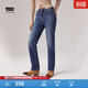 Levi's李維斯冬暖系列女士724高腰修身直筒美式休閑牛仔褲 中藍色 25 (28)