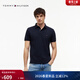 Tommy Hilfiger26春夏新款男裝珠地棉休閑商務(wù)通勤純色合身短袖T恤POLO衫 【經(jīng)典百搭】藏青色FAP XL （推薦：165-180斤）