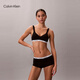 Calvin Klein內衣女士舒適棉質(zhì)ck薄墊輕運動(dòng)無(wú)鋼圈背心式文胸 UB1-太空黑 S