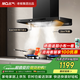 名氣（MQ）老板出品纖薄歐式雙子星頂吸式抽吸排油煙機26風(fēng)量家用大吸力吸煙機1200pa以舊換新Q10搭配燃氣灶