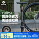 洛克兄弟（ROCKBROS）公路山地自行車(chē)打氣筒高壓電動(dòng)電瓶車(chē)家用帶氣壓表充氣泵 黑色