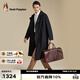 暇步士（Hush Puppies）旅行包男士復古真皮高檔頭層牛皮時(shí)尚隨身通勤大容量登機包行李包 深咖色HA-1311009W-504
