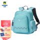 letopo兒童護脊書(shū)包小學(xué)生1到3年級多層收納柔軟耐臟簡(jiǎn)約環(huán)保無(wú)塑 冰藍色