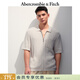 Abercrombie & Fitch男裝25夏季美式百搭Polo衫開(kāi)衫通勤短袖T恤上衣120-5187 暖米色 XS (170/84A)
