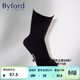 百富（BYFORD）男士襪子棉針織紳士商務(wù)襪印尼產(chǎn)中筒通勤休閑四季送禮90008ss 黑色 1雙 均碼