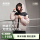 波司登（BOSIDENG）羽絨服商場(chǎng)男女同款運動(dòng)短款學(xué)生面包服外套 寒露粉1956 L 170/92A 體重約120-130斤