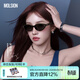 MOLSION陌森太陽(yáng)鏡【糖果鏡】2026新品貓眼小框墨鏡MS3150 C20 宋雨琦同款 鏡框：淺綠琥珀  鏡片：灰色【偏光】