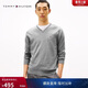Tommy Hilfiger【純色V領(lǐng)】26春夏新款男裝純棉商務(wù)休閑通勤打底針織衫毛衣