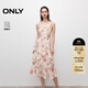 ONLY2025夏季新款法式優(yōu)雅收腰中長(cháng)款吊帶裙連衣裙女|125307046 HB5 迪拉 XS