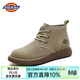 Dickies【陸柯燃同款】馬丁靴男鞋春季鞋子男百搭英倫風(fēng)靴子男低幫工裝靴 卡其 45 【偏大一碼，適合運動(dòng)鞋46】