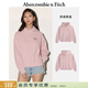 Abercrombie & Fitch美式復古經(jīng)典LOGO百搭抓絨落肩袖連帽衛衣25秋冬女裝152-5420 粉色 XS (160/84A)