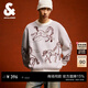 杰克·瓊斯（JACK&JONES）男裝春季馬年生肖新年款馬圖案織花寬松圓領(lǐng)毛衣針織衫226113011 A42奶白 常規 XS （165）
