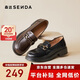 森達樂(lè )福鞋女黑色商場(chǎng)同款馬銜扣學(xué)院英倫風(fēng)通勤單鞋XLV01AA5 黑色 37