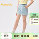巴拉巴拉童裝兒童短褲女童2025夏裝牛仔休閑中大童褲子208225110002
