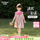 歐姆熊女童裙子夏2026新款女孩寶寶洋氣夏季連衣裙兒童超好看衣服 玫紅色 【面料如蟬翼  出汗不悶】 120 120cm