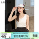 LAGOGO【呼吸感背心】百搭修身吊帶女拉谷谷2025春新款遮副乳上衣 本白色 XL