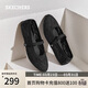 斯凱奇（Skechers）女鞋春季蕾絲淺口單鞋平底時(shí)尚通勤鞋休閑瑪麗珍鞋158995