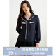獨束大碼女裝學(xué)院風(fēng)海軍領(lǐng)襯衫2025春裝新款休閑百搭氣質(zhì)顯瘦上衣 海軍藍 L （尺碼：2）