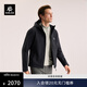 KAILAS凱樂(lè )石M8 IC軟殼外套男加絨保暖防靜電透氣彈力防風(fēng)連帽外套 玄青黑KG2539110 L