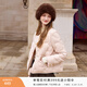 香影小香風(fēng)輕薄羽絨服女2025冬季新款90白鴨絨圓領(lǐng)法式白色短外套 銀牡丹色 S